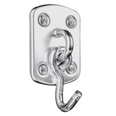 Armador de Rede em Aço de Parafusar Reforçado 250 Cartela com 01 Peça Cromado - Ref. 91165 - SILVANA