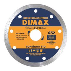 Disco Diamantado 180mm 7 polegadas Contínuo STD DIMAX / REF. DMX87282