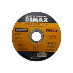 Disco Corte Fino 4.1/2 Aço Inox Pro+ DIMAX / REF. DMX88890