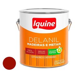 Tinta Esmalte Brilhante Delanil Madeiras e Metais 3L Vermelho IQUINE / REF. 195204582