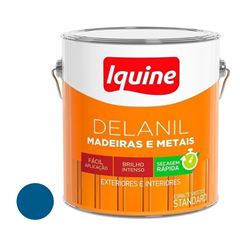 Tinta Esmalte Sintético Alto Brilho Delanil Madeiras e Metais 3L Azul França IQUINE / REF. 195204982