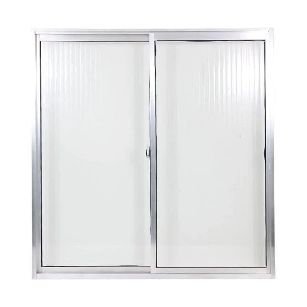 Janela de Correr Home 60x60 de Alumínio Natural com 2 Folhas de Vidro ...