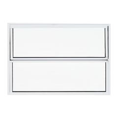 Basculante Home 60x40 cm de Alumínio Branco com 2 Folhas de Vidro Liso QUALITY / REF. HOB035002