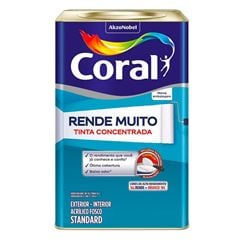 Tinta Acrílica Fosca Rende Muito 16L Verde Angra CORAL / REF. 5763581