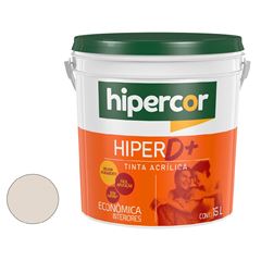 Tinta Acrílica Fosca Hiper D+ 15L Branco Gelo HIPERCOR / REF. 624300361
