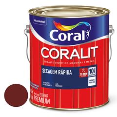 Tinta Esmalte Brilhante 3,0L Coralit Secagem Rápida Vermelho Goya CORAL / REF. 5771523