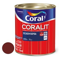 Tinta Esmalte Brilhante 750ml Coralit Secagem Rápida Vermelho Goya CORAL / REF. 5771734