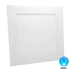 Painel LED 12W de Embutir Bivolt Quadrado 6500K Branco DILUX / REF. DI93238