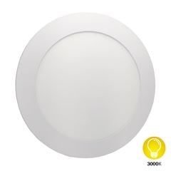 Painel LED 18W de Embutir Bivolt Redondo 3000K Branco DILUX / REF. DI93306