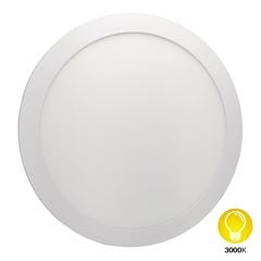 Painel LED 24W de Embutir Bivolt Redondo 3000k Branco DILUX / REF. DI93320