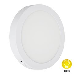 Painel LED 24W de Sobrepor Bivolt Redondo 3000k Branco DILUX / REF. DI93443