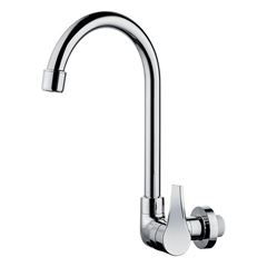 Torneira para Cozinha em ABS de Parede com Bica Móvel 1/4v MVC Twist Cromado HERC / REF. 2947
