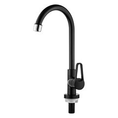 Torneira para Cozinha em ABS de Mesa com Bica Móvel 1/4v MVC Quartzo Preto HERC / REF. 2983