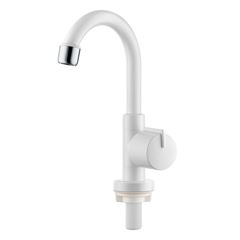 Torneira para Lavatório em ABS de Mesa com Bica Móvel MVS Elba Branco HERC / REF. 2935
