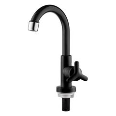 Torneira para Lavatório em ABS de Mesa com Bica Móvel MVS Sicília Preto HERC / REF. 2921