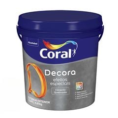 Tinta Acrílica 4,8Kg Decora Efeito Cimento Queimado Tubarão Branco CORAL / REF. 5825425