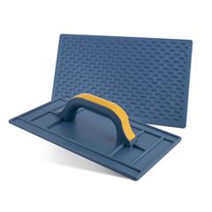 Desempenadeira Plástica 21x33cm Estriada sem Espuma Azul PINCEIS ROMA / REF. 580 S