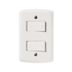 Interruptor 4x2 Paralelo Duplo 10A Lux2 Branco TRAMONTINA / REF. 57145/041