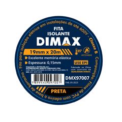 Fita Isolante 19mmx20m Preta DIMAX / REF. DMX97007