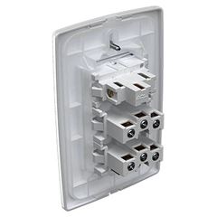 Interruptor Paralelo 4x2 Soft + 2 Tomadas 2P+T 20A/250VCA com Placa Petra Branco MECTRONIC / REF. 39925