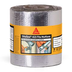 Fita Adesiva 10cmx10m Multiuso SikaSeal-423 Alumínio SIKA / REF. 770923