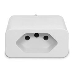 Plug Protetor Elétrico 2P+T 10A Branco QUALITRONIX / REF. QPP03B