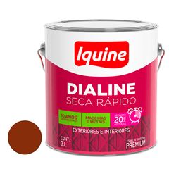 Tinta Esmalte Alto Brilho 3L Dialine Seca Rápido Cerâmica IQUINE / REF. 62201882