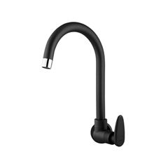 Torneira para Cozinha de Parede Com Bica Móvel Allure Décore Preto Fosco VIQUA / REF. 1170323