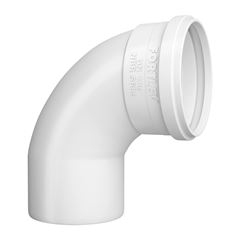 Curva 90° Curta Esgoto SN em PVC 50mm Branco FORTLEV / REF. 11100509