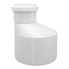 Redução Excêntrica Esgoto SN em PVC 75x50mm Branco FORTLEV / REF. 11237559