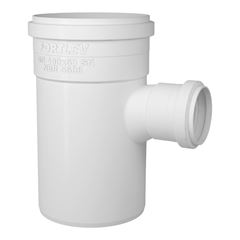 Tê Redução Esgoto SN em PVC 100x50mm Branco FORTLEV / REF. 11261059