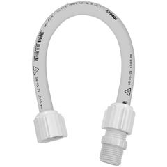 Tubo de Ligação em PVC 1/2x50cm Engate Flexível Branco FORTLEV / REF. 10750503