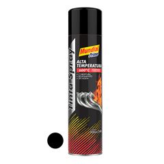 Tinta Spray Alta temperatura 400ml Preto Fosco MUNDIAL PRIME/ REF. AE01000100