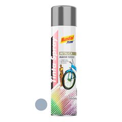 Tinta Spray Metálica 400ml Alumínio Brilhante MUNDIAL PRIME/ REF. AE01000099