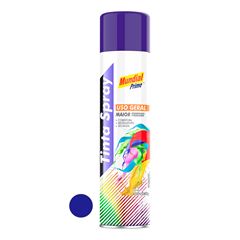 Tinta Spray Uso Geral 400ml Azul Escuro Brilhante MUNDIAL PRIME/ REF. AE01000067
