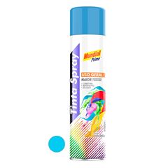 Tinta Spray Uso Geral 400ml Azul Claro Brilhante MUNDIAL PRIME/ REF. AE01000066