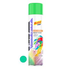Tinta Spray Uso Geral 400ml Verde Claro Brilhante MUNDIAL PRIME/ REF. AE01000069