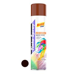 Tinta Spray Uso Geral 400ml Marrom Brilhante MUNDIAL PRIME/ REF. AE01000073