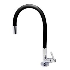 Torneira para Cozinha de Mesa com Bica Flexível 1/4v C29 Soft Color Preto BOGNAR / REF. 32080